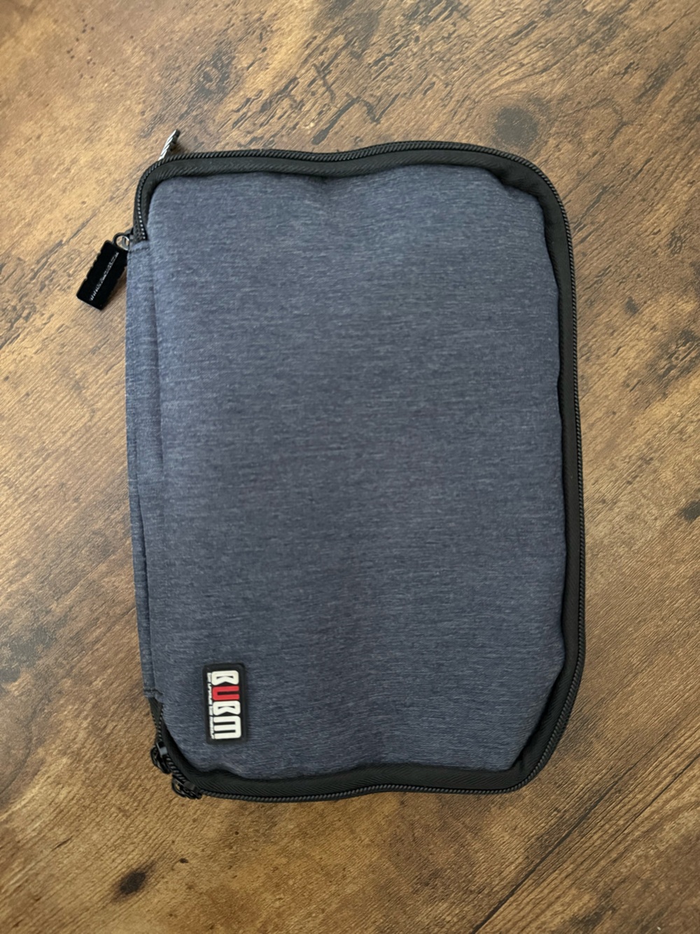 Electronics Organizer Travel Accessories Storage Bag BUBM Case Gray Pristine